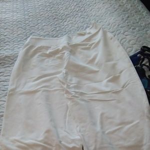 White Capri joggers